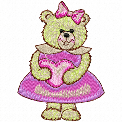 Teddy Embroidery Design 4